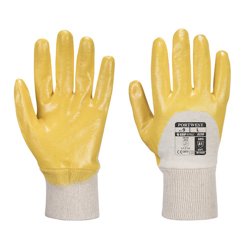 A330 Nitrile Light Knitwrist Gloves (5036108308248)